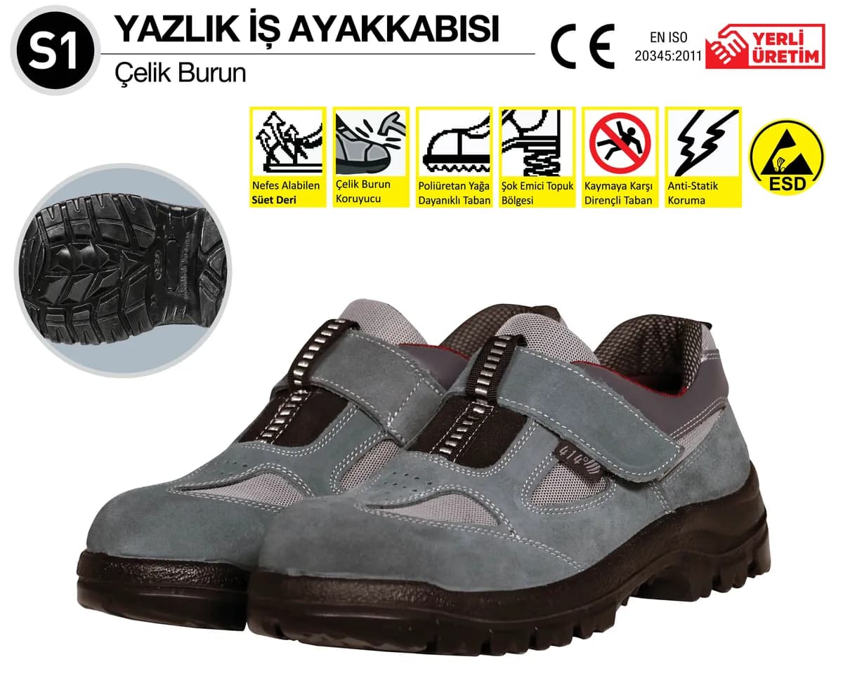 414 TB41221 S1 Yazlık İş Ayakkabısı No:40