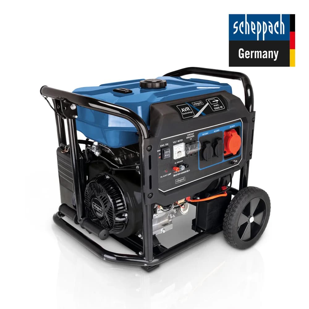 Scheppach SG7100X 5,5 kW Benzin Trifaze Jeneratör