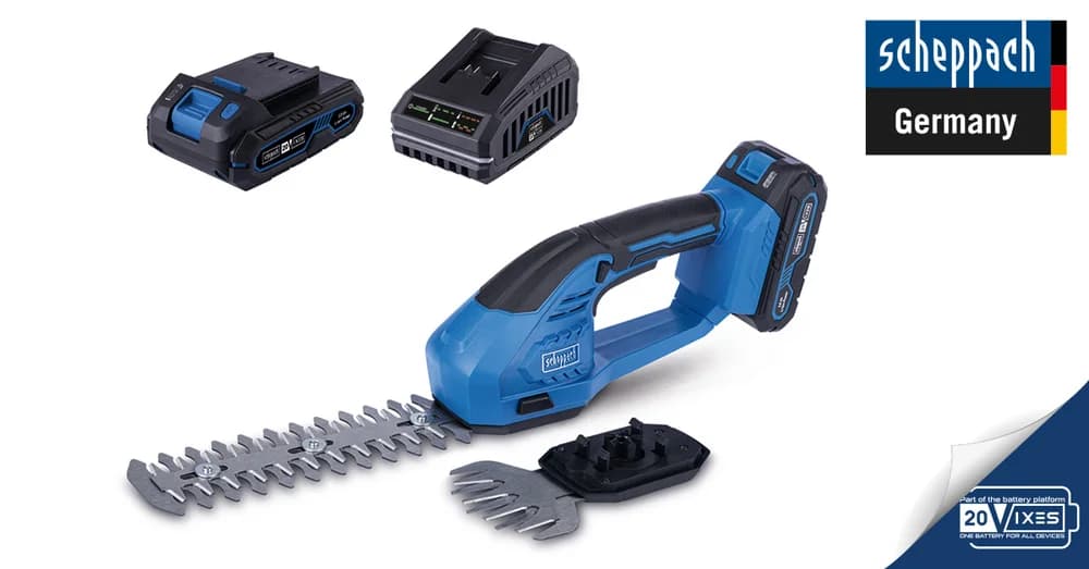 Scheppach C-HTGS200-X-SET S Akülü Çim ve Çit Makas