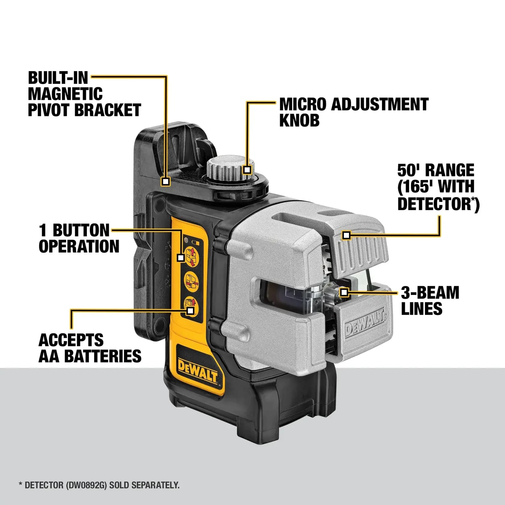DeWalt DW089K DİKEY YATAY LAZER HİZALAMA