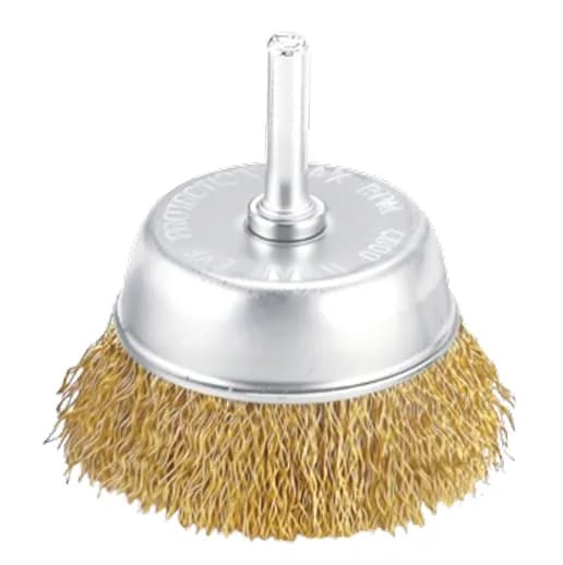 Eurostar DE170075 Pimli Çanak Fırça Sarı 75MM