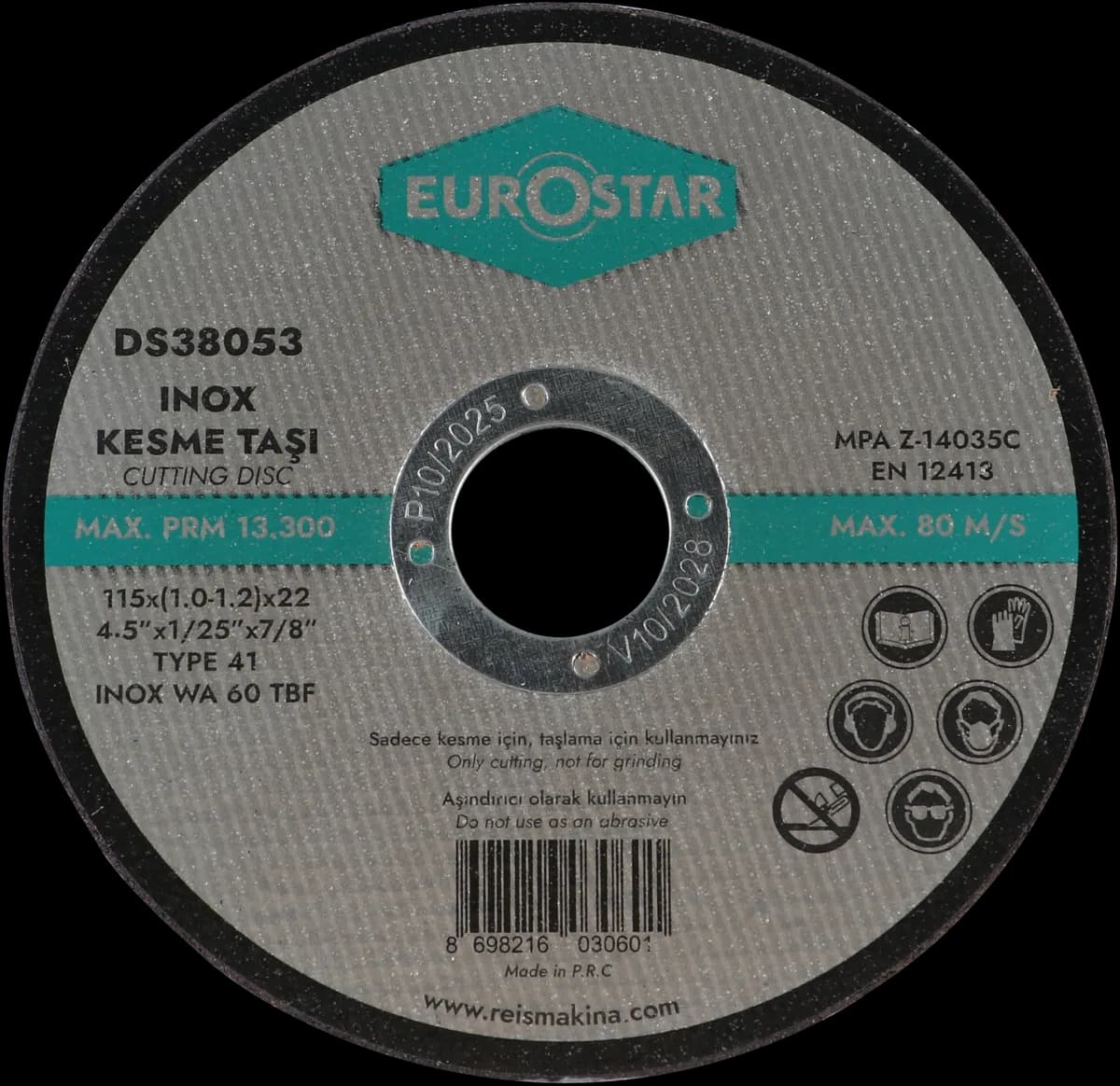 Eurostar DS38053 Flex Inox .115*1.0*22MM