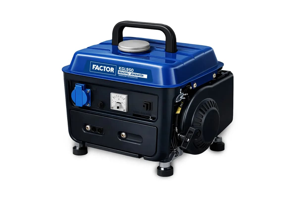 Factor KGL950 0.8 Kw 2 Zamanlı İpli Benzinli Jeneratör