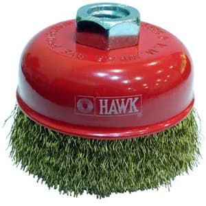 Hawk HA10118 Sarı Dalgalı Telli M14 Vidalı Daire Fırça 125 mm