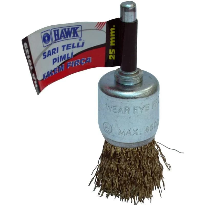 Hawk HA10141 Sarı Telli Pimli Kalem Fırça 17 mm