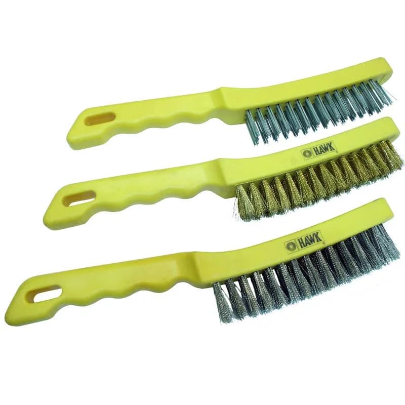 Hawk HA10194 Plastik Saplı El Tipi Fırça (Çelik Telli)