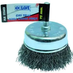 Hawk HA11149 Gri Telli Pimli Çanak Fırça 75 mm