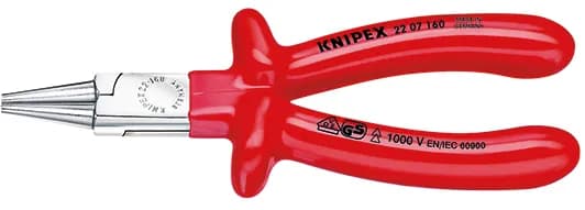 Knipex 2207160 Yuvarlak Uçlu Kargaburun 160 mm