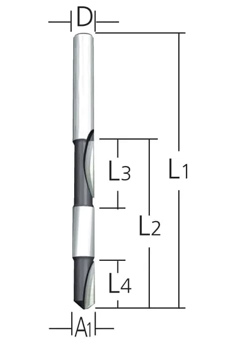 Makita D-09341 Freze Bıçağı 6x6 mm thumbnail 2