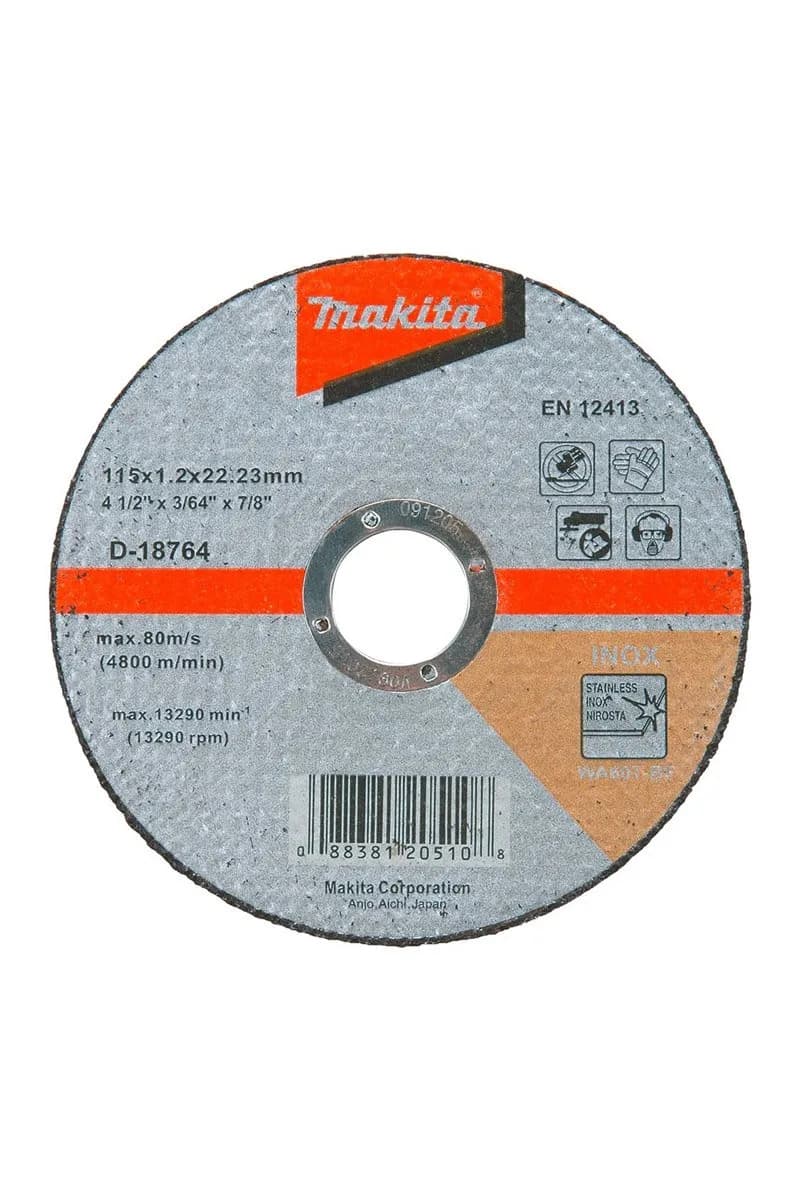 Makita D-18764 İnox Kesme Taşı-Düz 115x1.2 mm