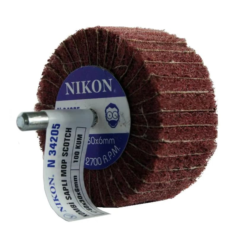 Nikon N34205 Saplı Kombi Mop Non Woven Zımpara 100 Kum