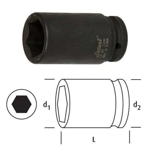 Osaka LN34D55 Lokma 3/4 55 mm Derın