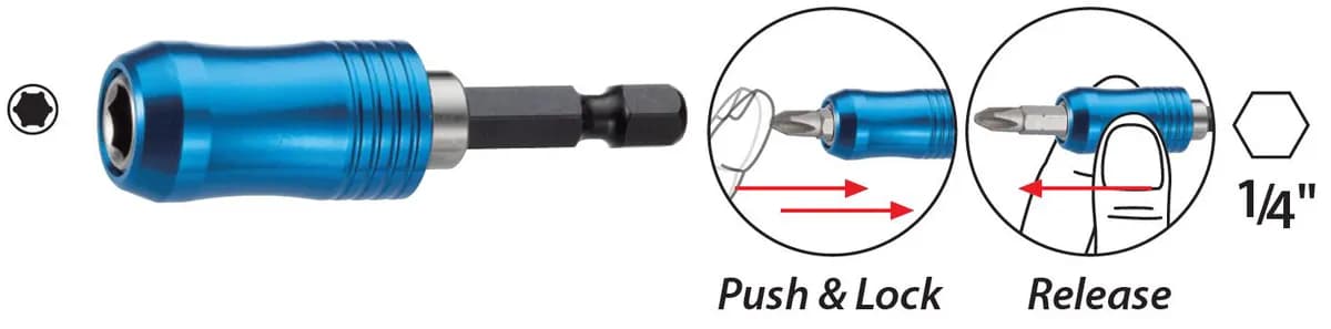 Proscr SCR16306 Hızlı Manyetik Hızlı Bits Tutucu 1/4"x60mm