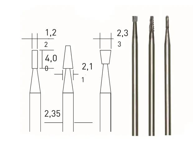 Proxxon 28752 Tungsten Karbür Freze Uç Seti - 3 Parçalı