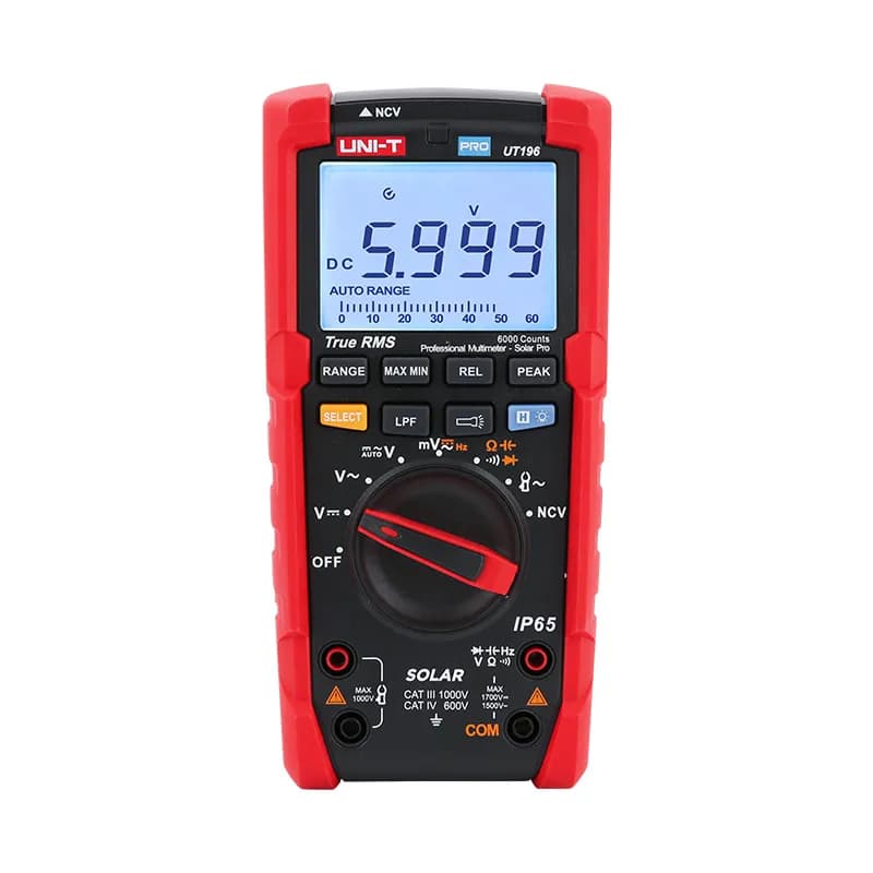 Uni-T UT196 Dc Solar 1700V True Rms Profesyonel Multimetre