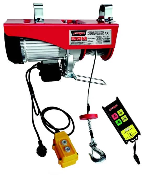 Rayno Elektrikli Mini Vinç 125-250 kg 20 M (Wifi)
