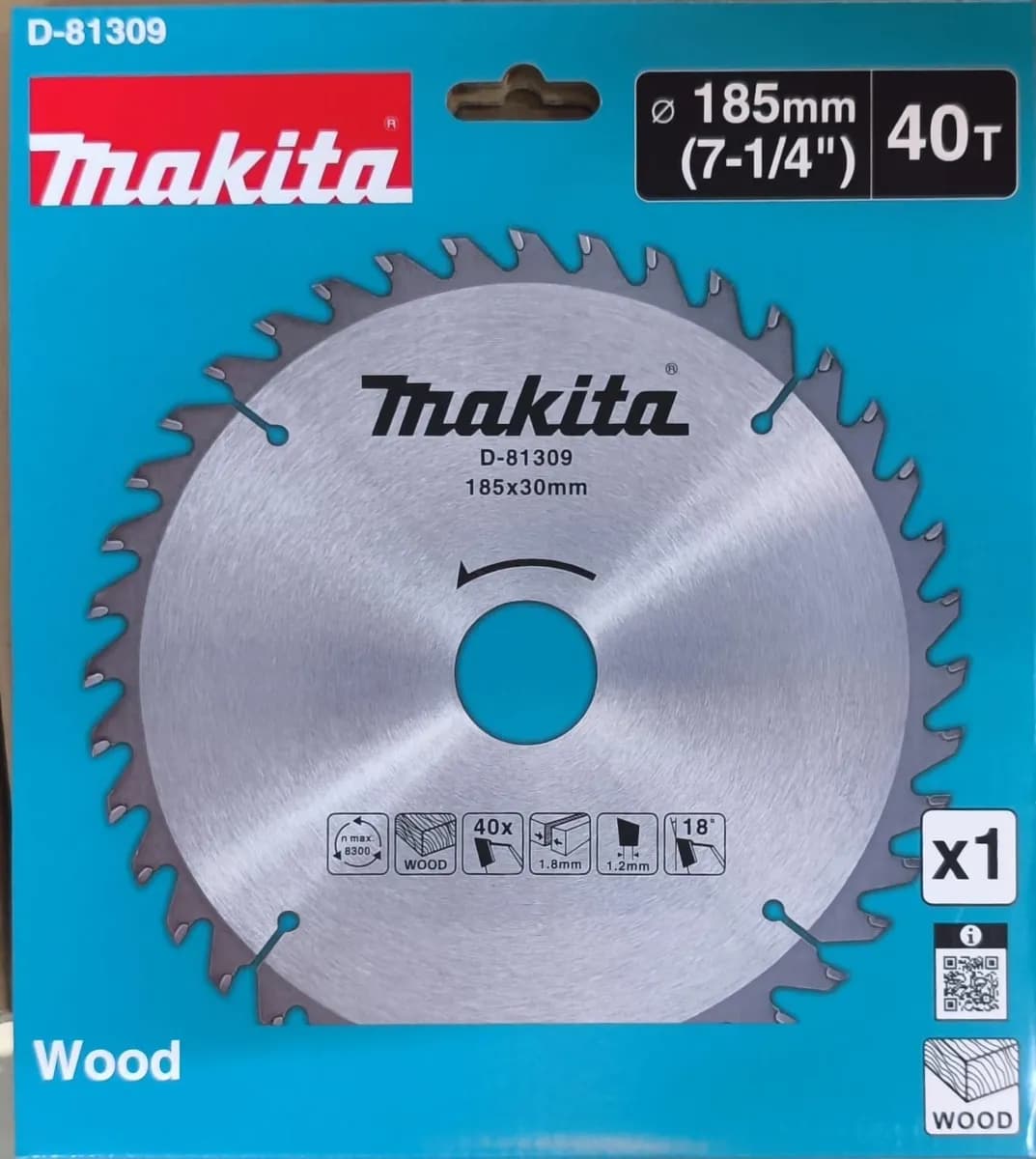 Makita D-81309 Daire Ahşap Testere 185x30mmx40t