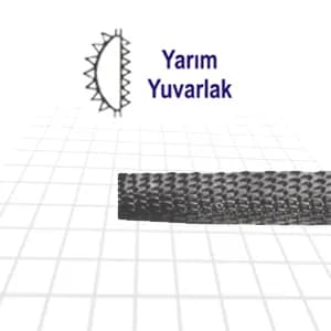 Three Files EGYYI6 Yarım Yuvarlak Eğe - İnce 6"